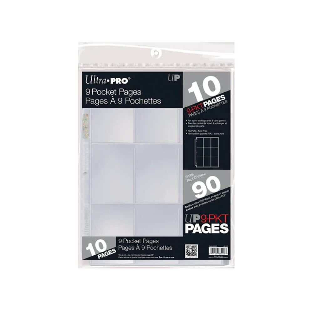 Ultra PRO 18-Pocket Double-Sided Pages – Pack Of 25 – For Standard Size Cards
