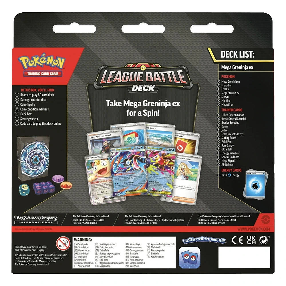 Pokemon TCG: Mega Greninja ex League Battle Deck (Pre-Order)