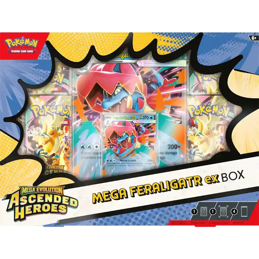 Pokemon TCG: Mega Evolution - Ascended Heroes Mega Feraligatr ex Box (Pre-Order)