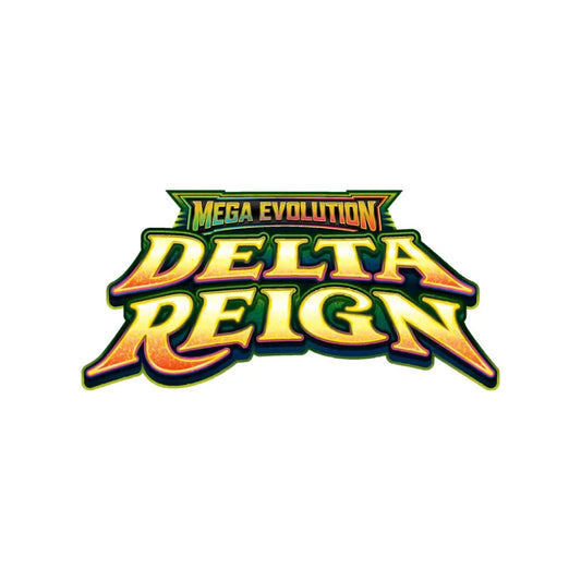 Pokémon TCG Mega Evolution Delta Reign set logo for Sleeved Booster Pack Case (144)