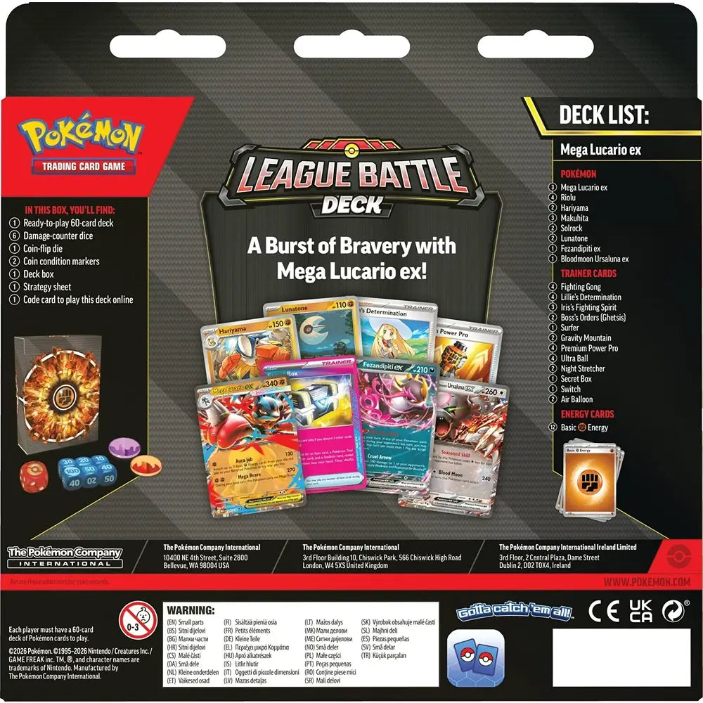 Pokemon TCG: Mega Lucario ex League Battle Deck (Pre-Order)