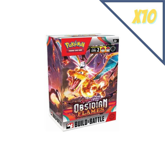 Pokemon TCG: Scarlet & Violet - Obsidian Flames Build & Battle Box Display (10)