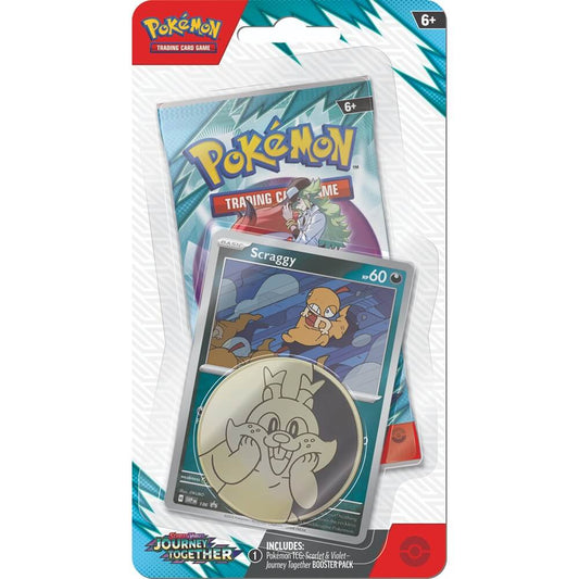 Pokemon TCG: Scarlet & Violet - Journey Together Checklane Blister Pack (Scraggy)