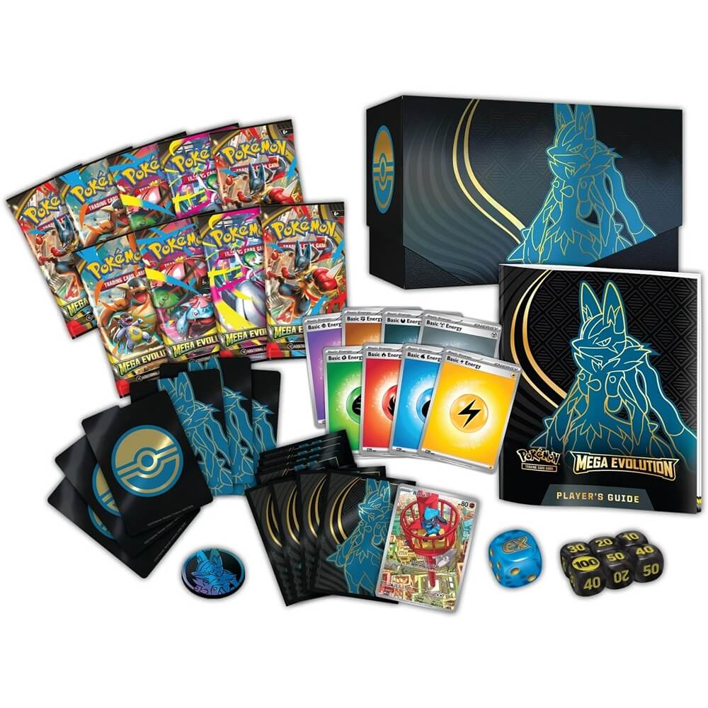 Pokemon TCG: Mega Evolution – Elite Trainer Box (ETB) (Mega Lucario) (Pre-Order, Wave 2 – Ships Oct. 2025)