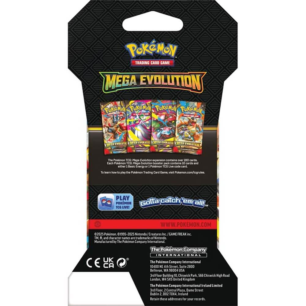 Pokemon TCG: Mega Evolution - Sleeved Booster Pack (Pre-Order)
