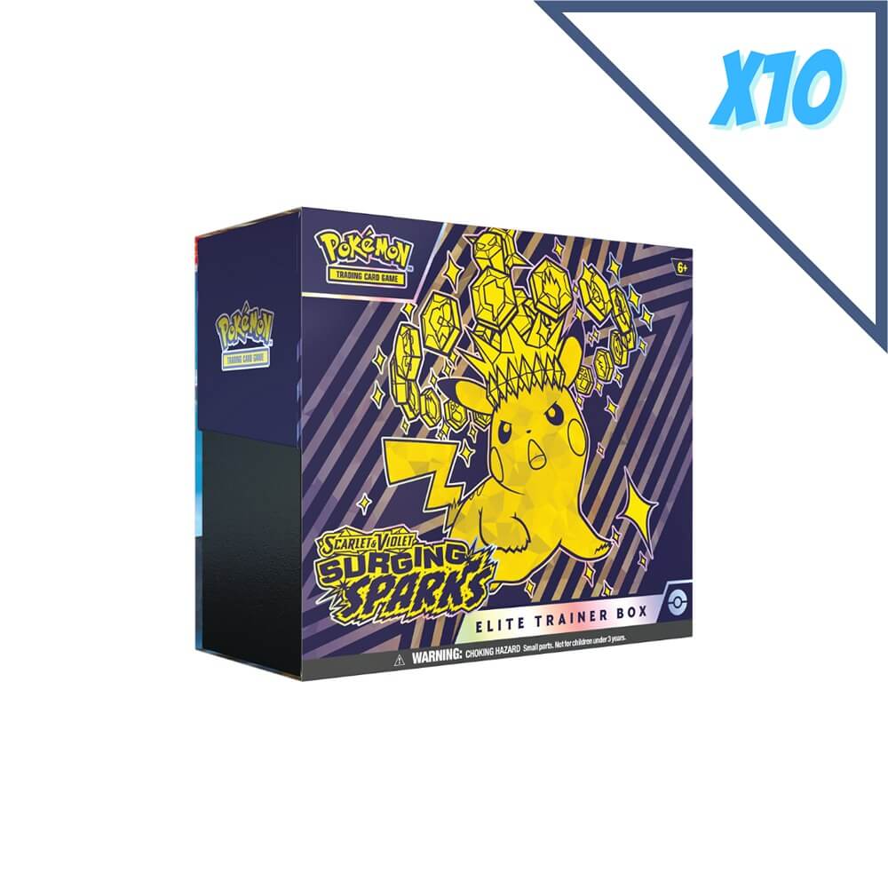 Pokemon TCG: Scarlet & Violet - Surging Sparks Elite Trainer Box (ETB) Booster Boyz Pokemon TCG: Scarlet & Violet - Surging Sparks Elite Trainer Box (ETB) Booster Boyz