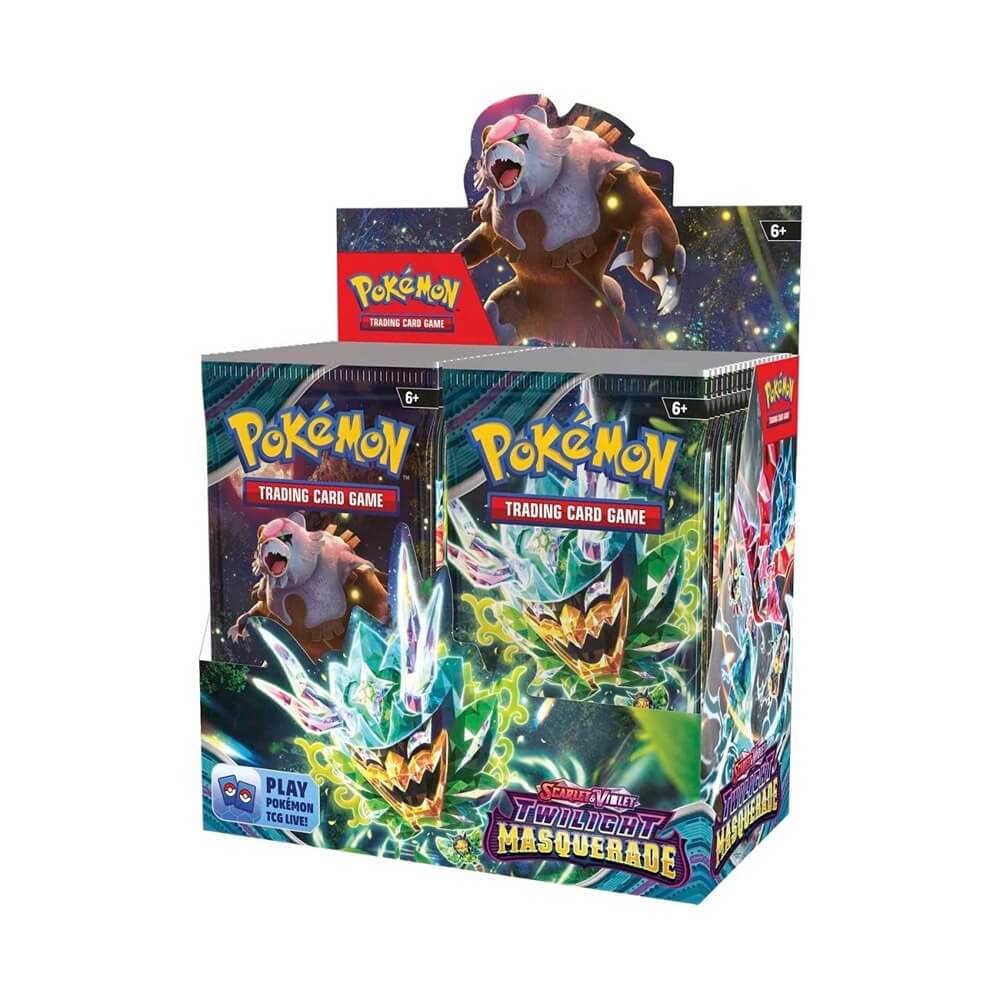 Pokemon TCG: Scarlet & Violet - Twilight Masquerade Booster Display Bo Booster Boyz Pokemon TCG: Scarlet & Violet - Twilight Masquerade Booster Display Bo Booster Boyz