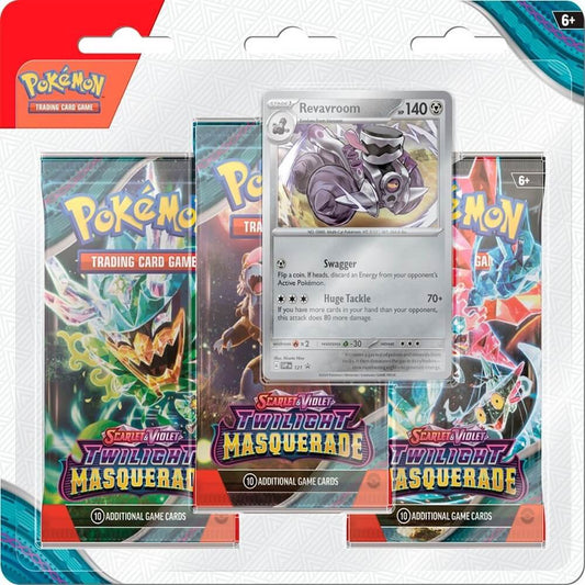 Pokemon TCG: Scarlet & Violet - Twilight Masquerade Three-Booster Pack Blister (Revaroom)