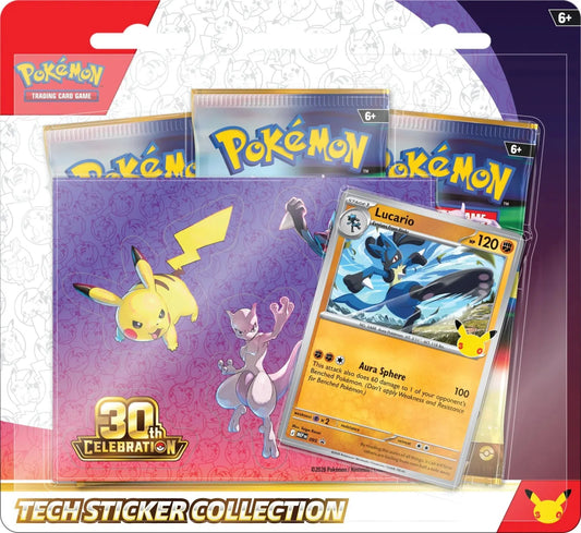 Pokemon TCG: 30th Celebration Tech Sticker Collection (Lucario) - Primary