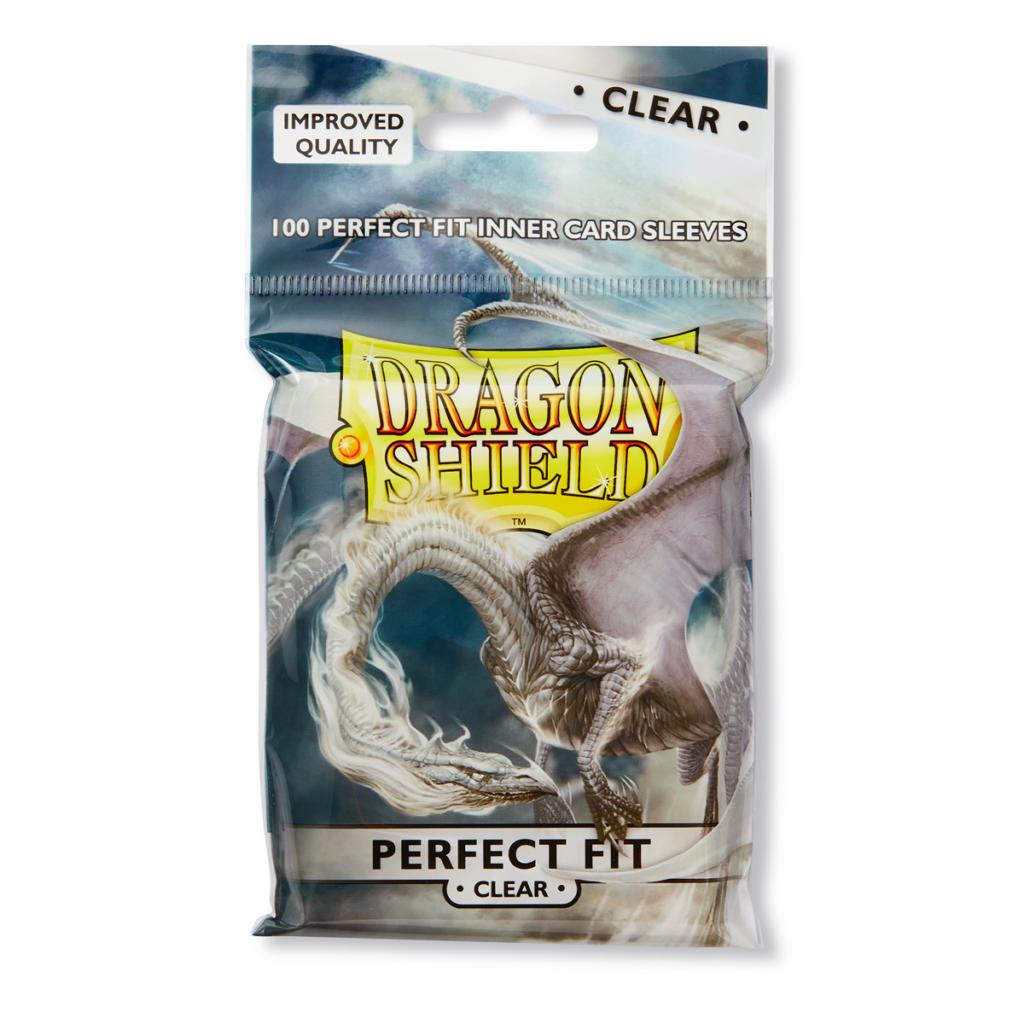 Dragon Shields: Perfect Fit Card Sleeves - Clear (100) Booster Boyz Dragon Shields: Perfect Fit Card Sleeves - Clear (100) Booster Boyz