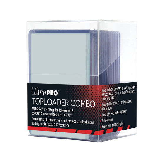 Ultra Pro: Toploader & Card Sleeves Bundle 3" x 4" (25)