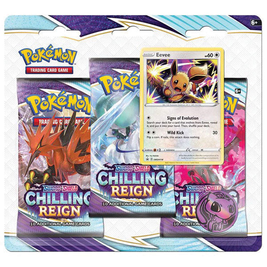 Pokemon TCG: Sword & Shield - Chilling Reign Three-Booster Pack Blister