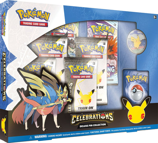 Pokemon TCG: Celebrations Deluxe Pin Collection Box (Zacian)