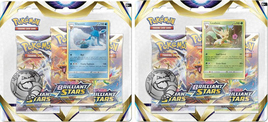 Pokemon TCG: Sword & Shield - Brilliant Stars Three-Booster Pack Blister