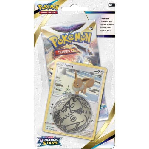 Pokemon TCG: Sword & Shield - Brilliant Stars Checklane Blister Pack (Eevee)
