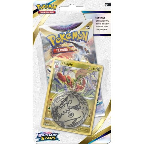 Pokemon TCG: Sword & Shield - Brilliant Stars Checklane Blister Pack (Flapple)