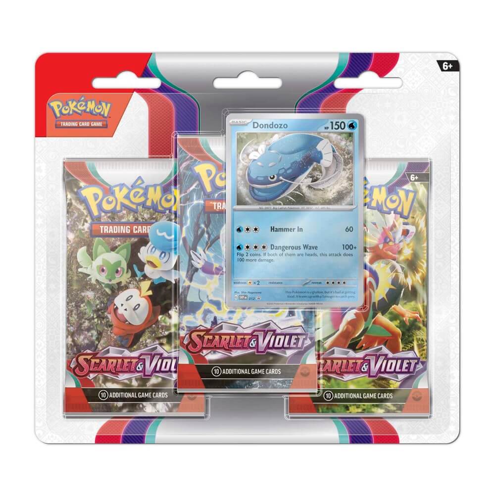 Pokemon TCG: Scarlet & Violet - Base Set Three-Booster Pack Blister (Dondozo)