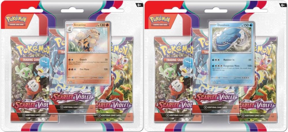 Pokemon TCG: Scarlet & Violet - Base Set Three-Booster Pack Blister