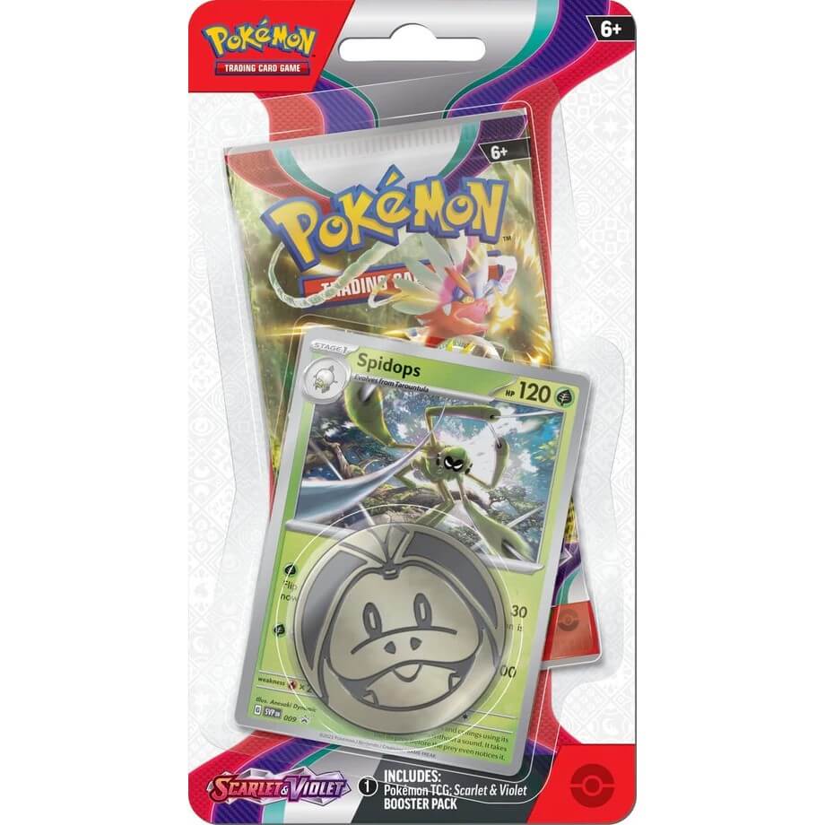Pokemon TCG: Scarlet & Violet - Base Set Checklane Blister Pack (Spidops)