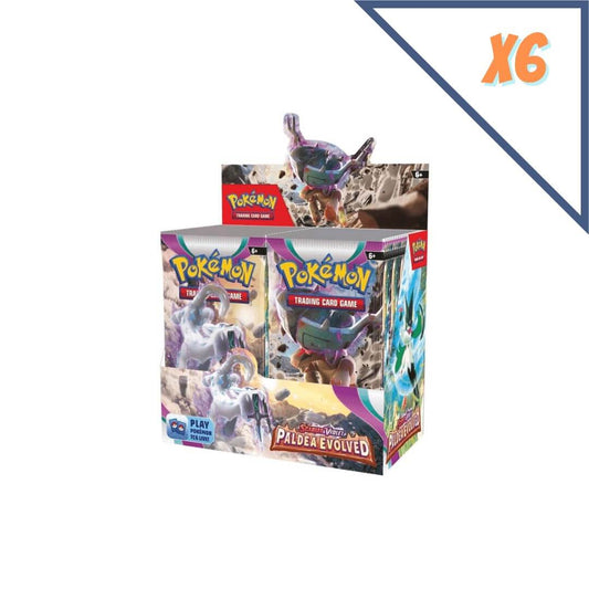 Pokemon TCG: Scarlet & Violet—Paldea Evolved: Booster Display Box Case (6)