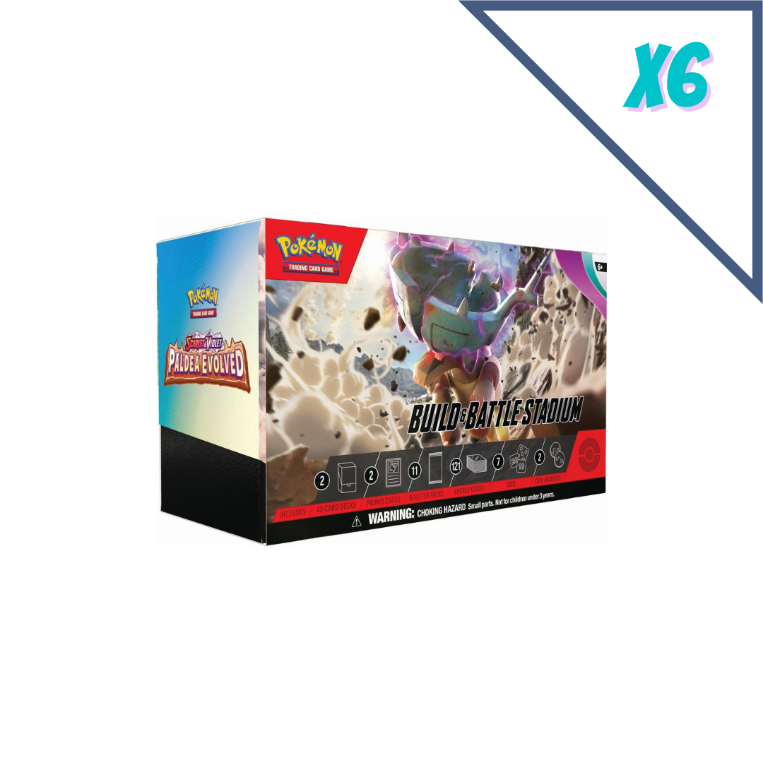Pokemon TCG: Scarlet & Violet—Paldea Evolved: Build & Battle Stadium Case (6)