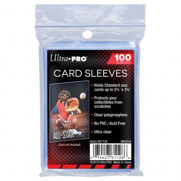 Ultra Pro: Sleeves: 2-1/2" X 3-1/2" Soft Card Sleeves (100) (Penny Sleeves)