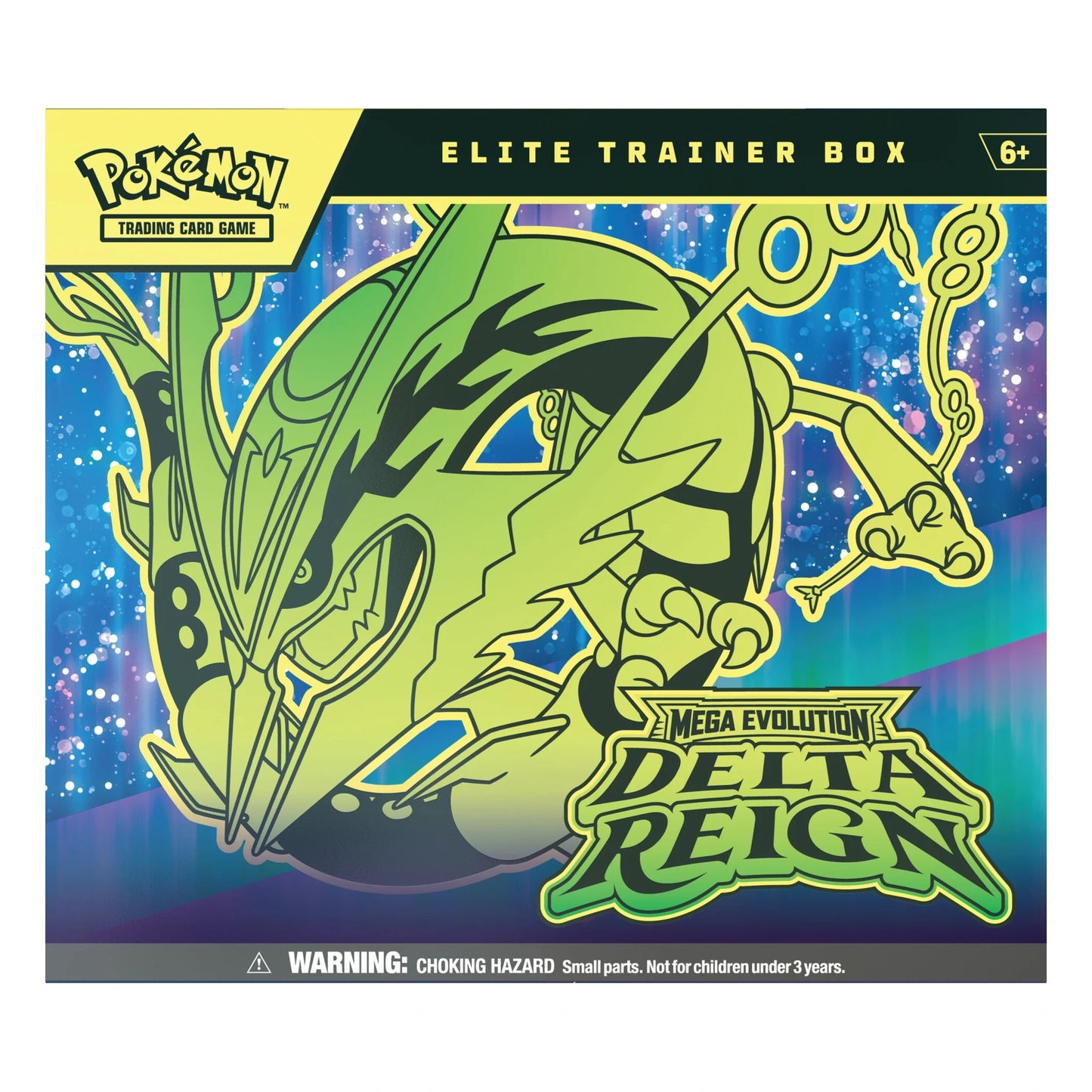 Pokémon TCG Mega Evolution Delta Reign Elite Trainer Box, front view