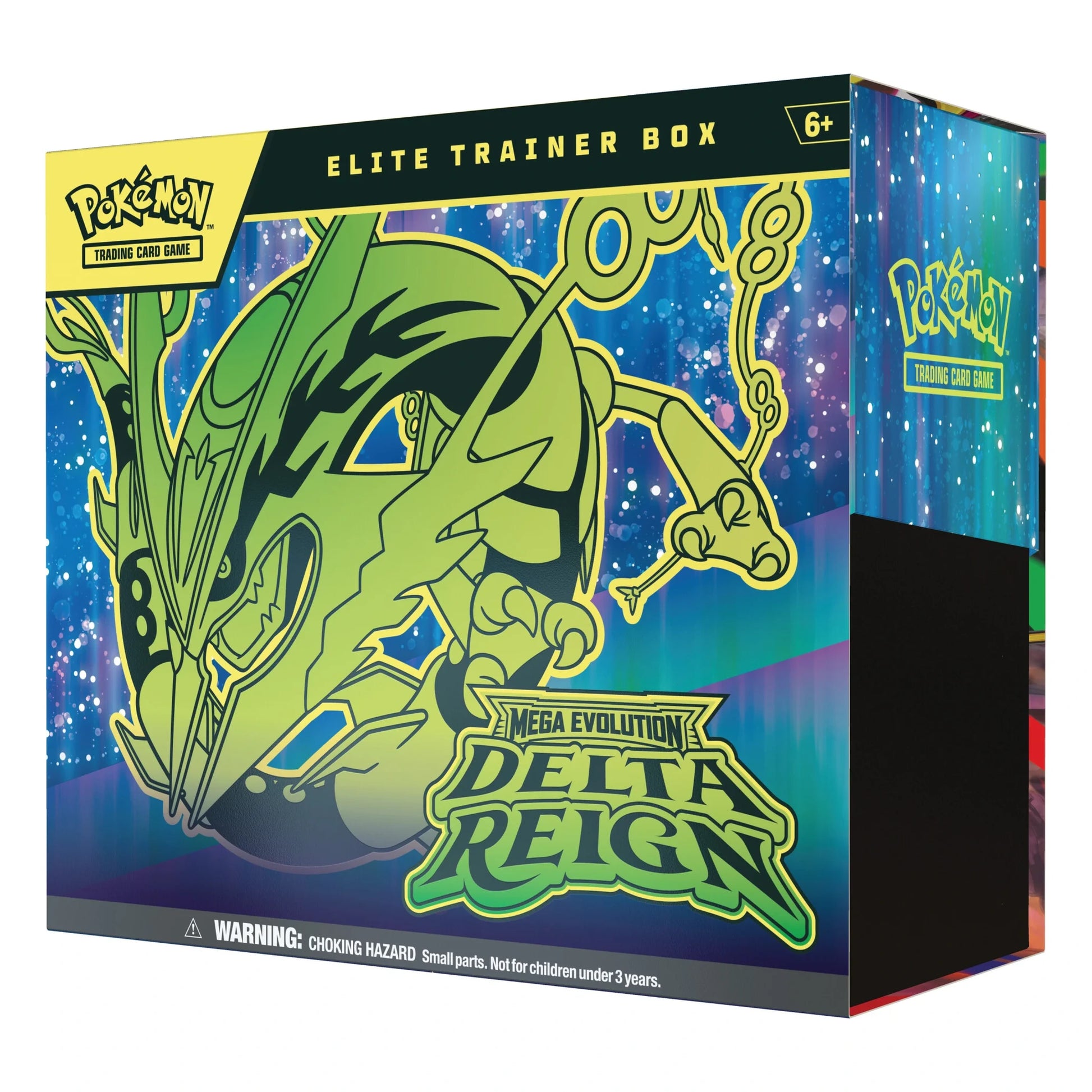 Pokémon TCG Mega Evolution Delta Reign Elite Trainer Box, right side