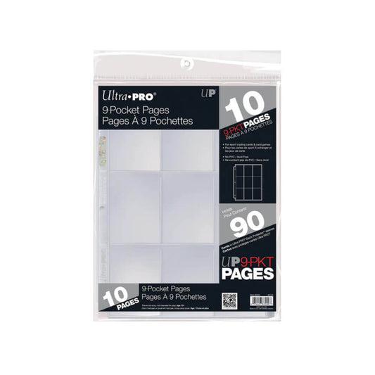 Ultra Pro: 9-Pocket Retail Page for Standard Size Cards (10)