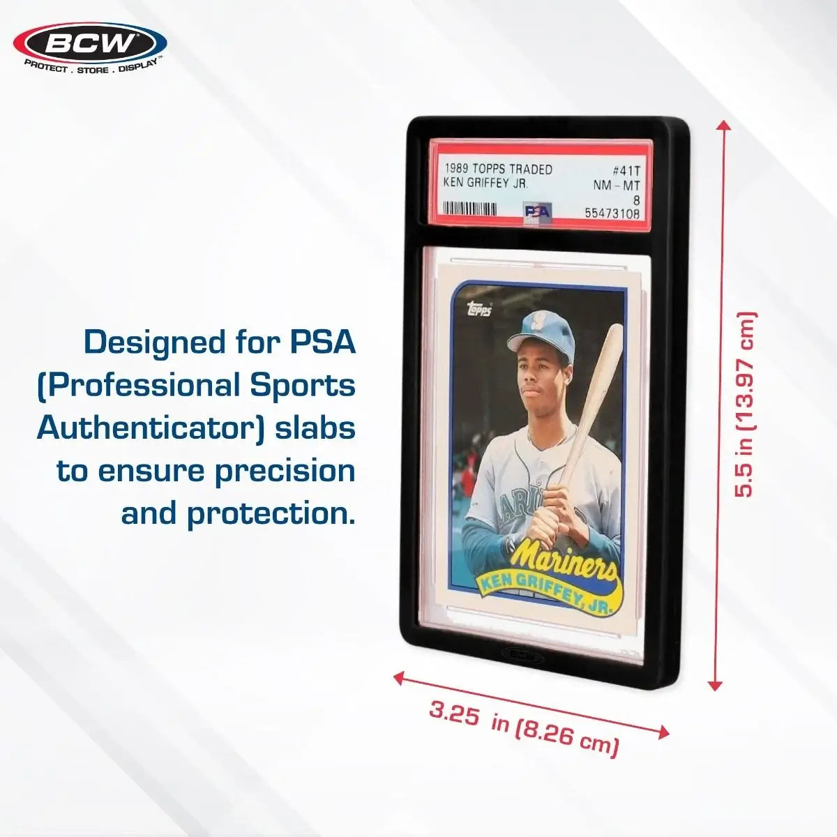 BCW PSA slab bumper dimensions for standard PSA slabs