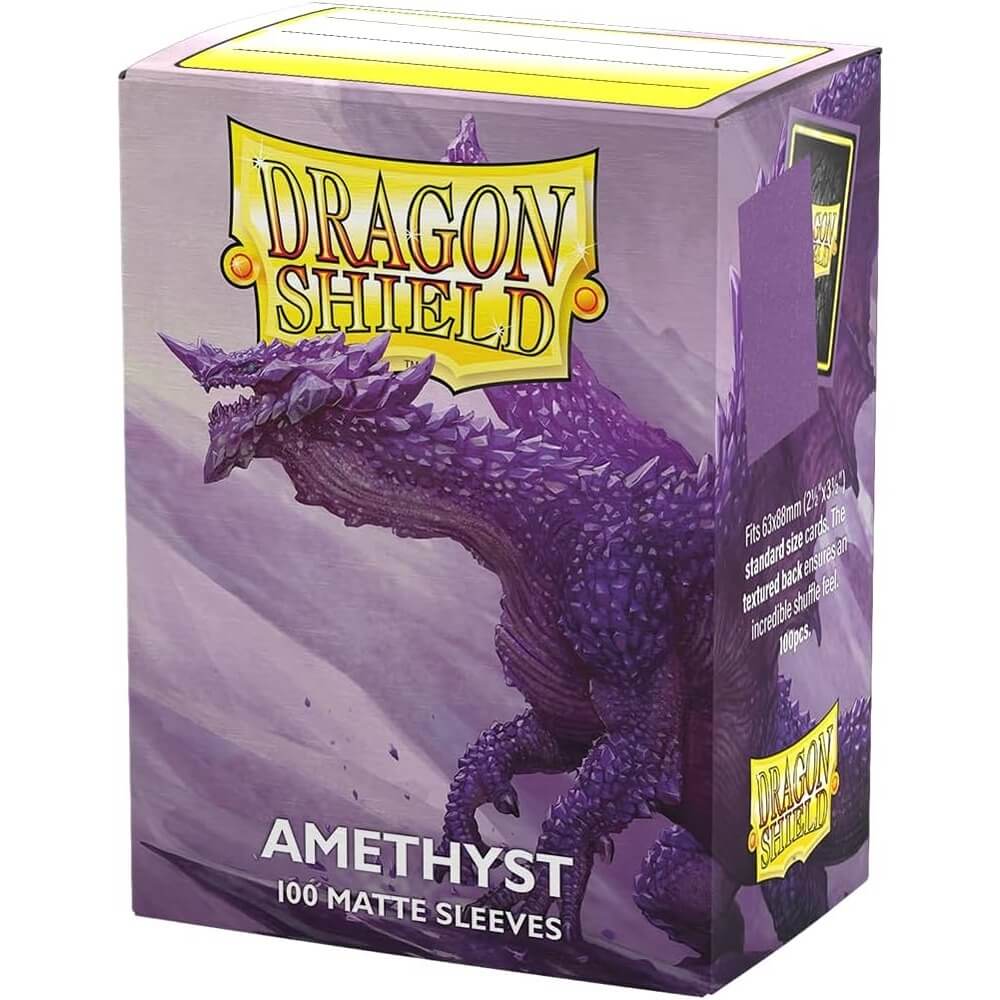 Dragon Shield: Matte Amethyst Standard Size Card Sleeves (100ct)
