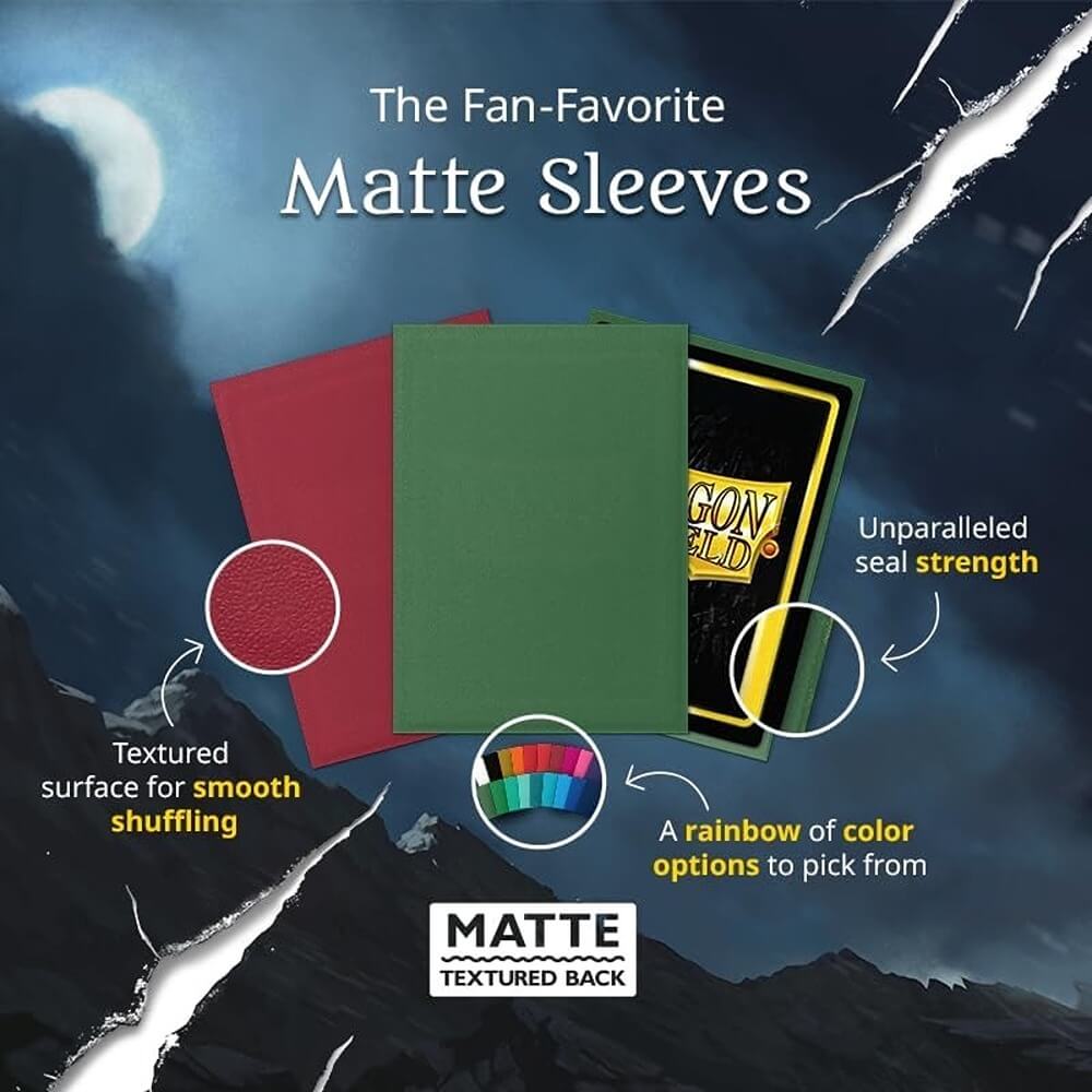 Dragon Shield: Matte Amethyst Standard Size Card Sleeves (100ct)