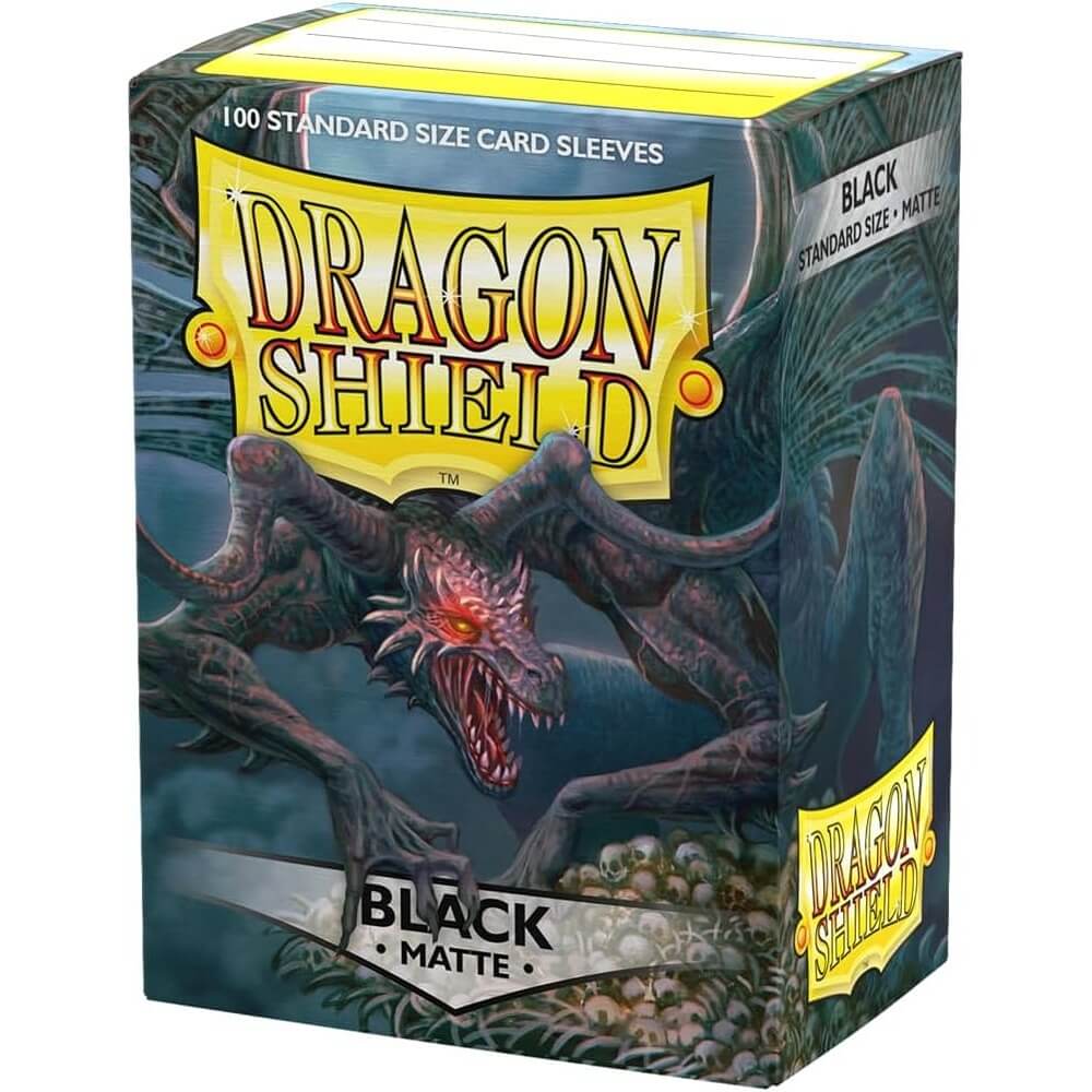 Dragon Shield: Matte Black Standard Size Card Sleeves (100ct)