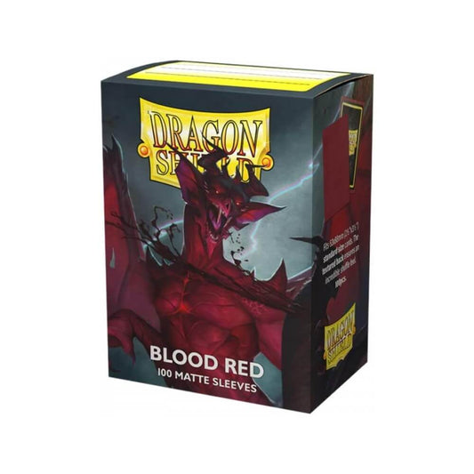 Dragon Shield: Matte Blood Red Standard Size Card Sleeves (100ct)