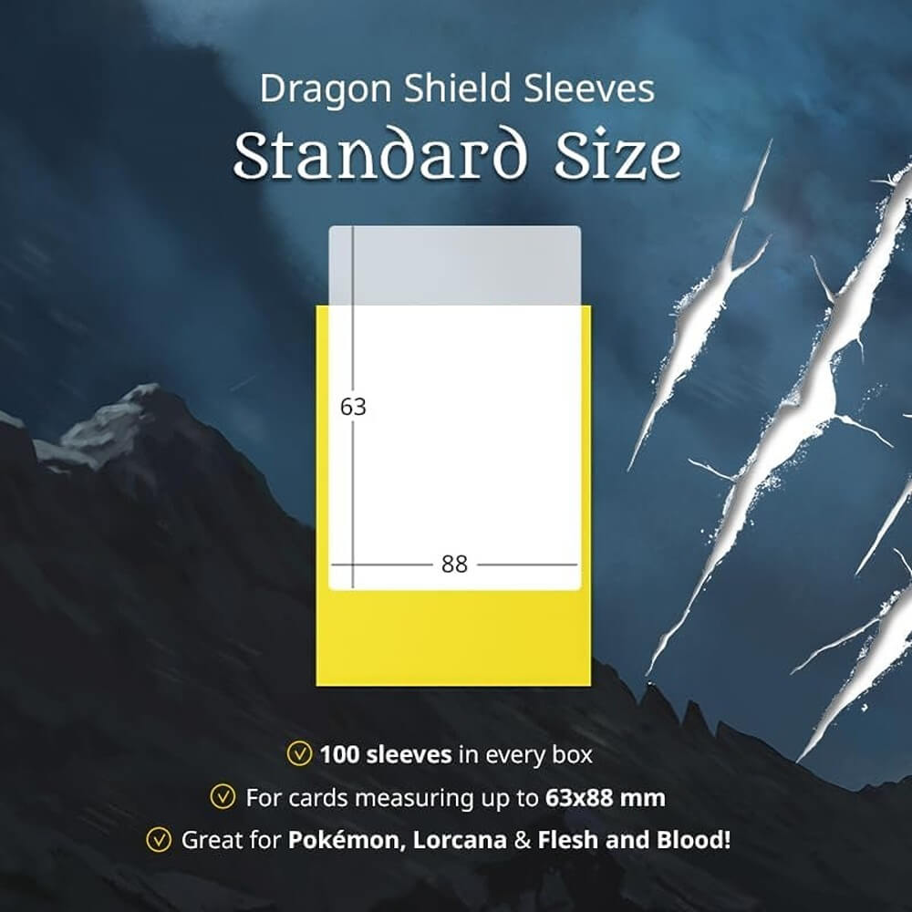 Dragon Shield: Matte Jet Standard Size Card Sleeves (100ct)