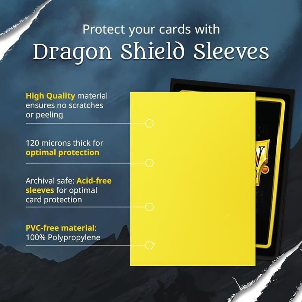 Dragon Shield: Matte Jet Standard Size Card Sleeves (100ct)