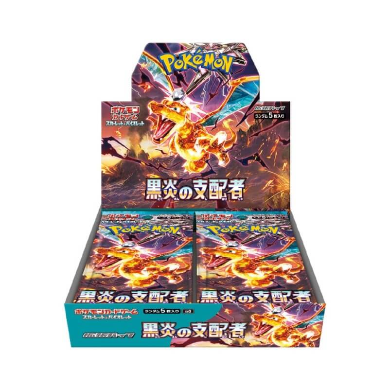 Japanese Pokemon TCG: Ruler of the Black Flame (sv3) Booster Display Box (30)