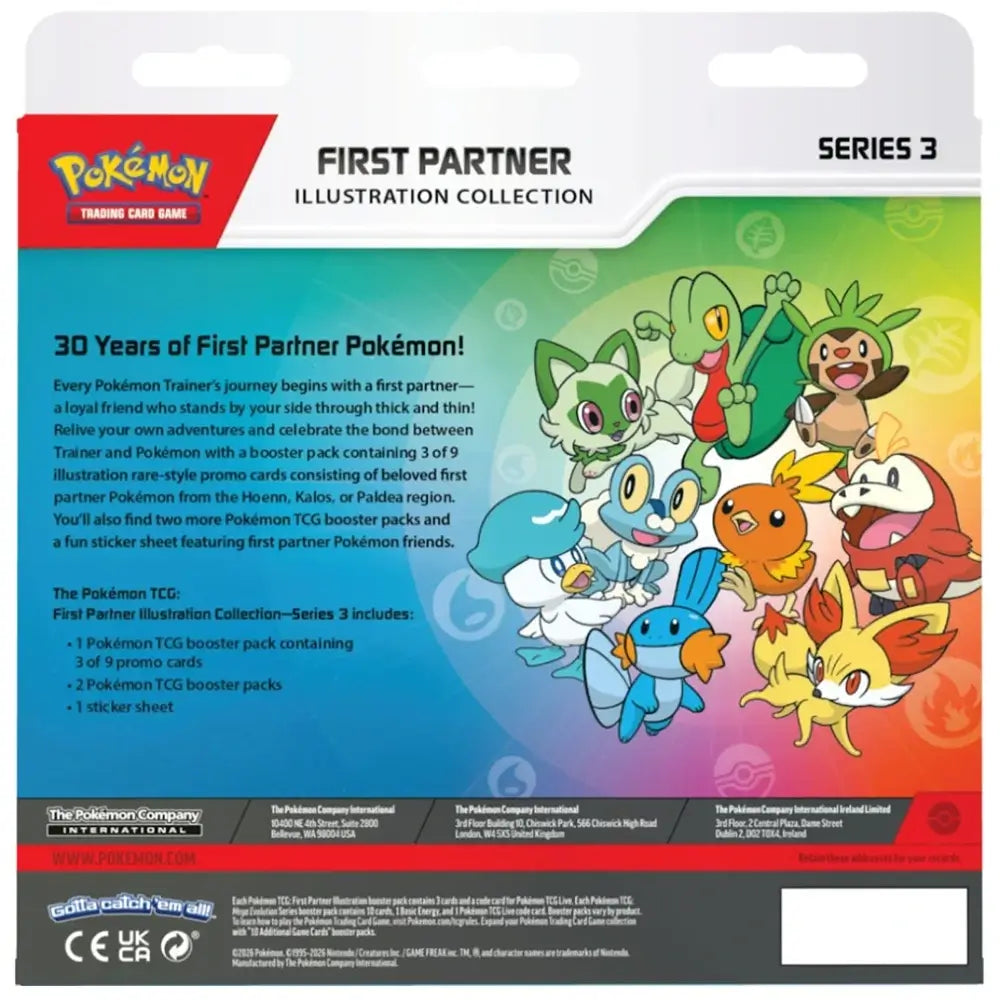 Pokemon TCG: First Partner Illustration Collection (Series 3) (Pre-Order)