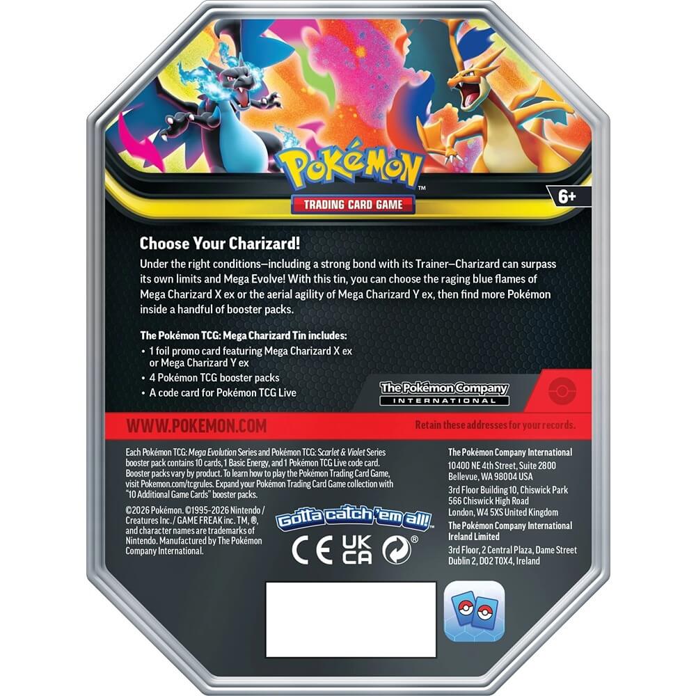 Pokemon TCG: Mega Charizard X ex Tin