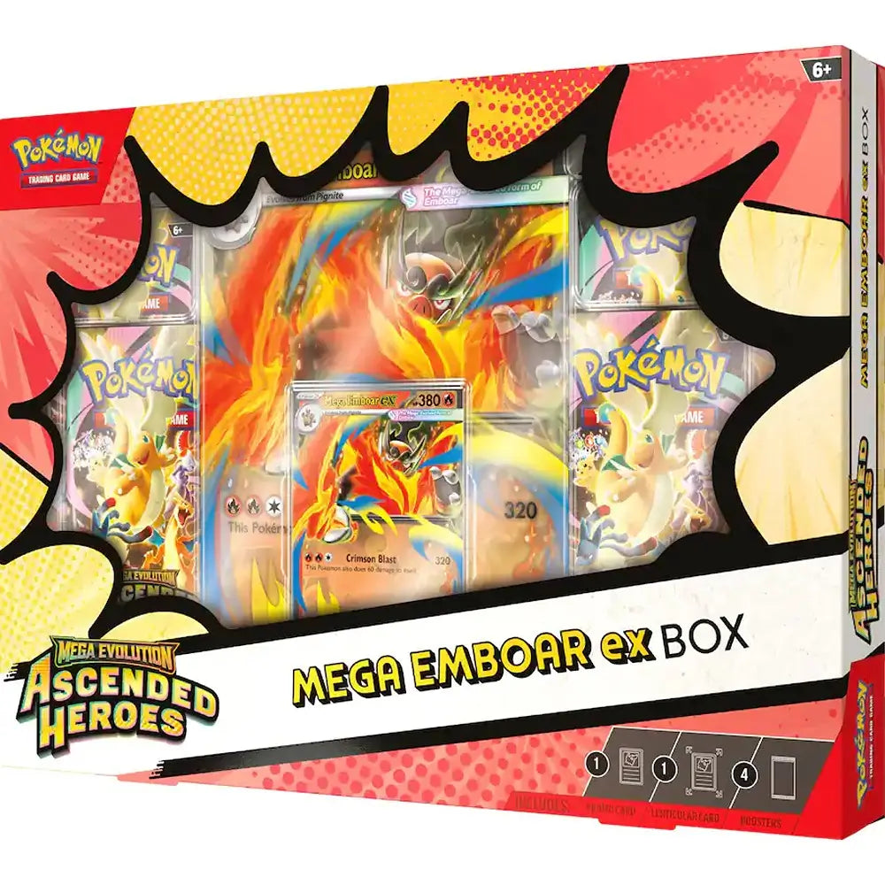 Pokemon TCG: Mega Evolution - Ascended Heroes Mega Emboar ex Box (Pre-Order)