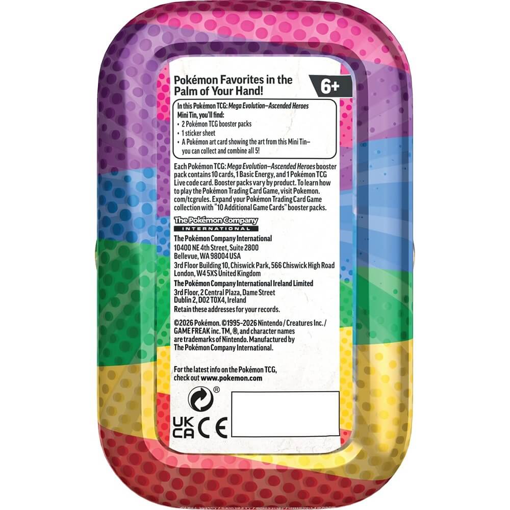 Pokemon TCG: Mega Evolution - Ascended Heroes Mini Tin (Pre-Order)