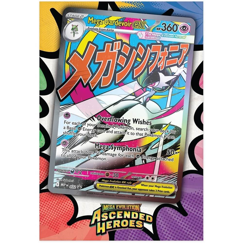 Pokemon TCG: Mega Evolution - Ascended Heroes Premium Poster Collection (Mega Gardevoir ex) (Pre-Order)