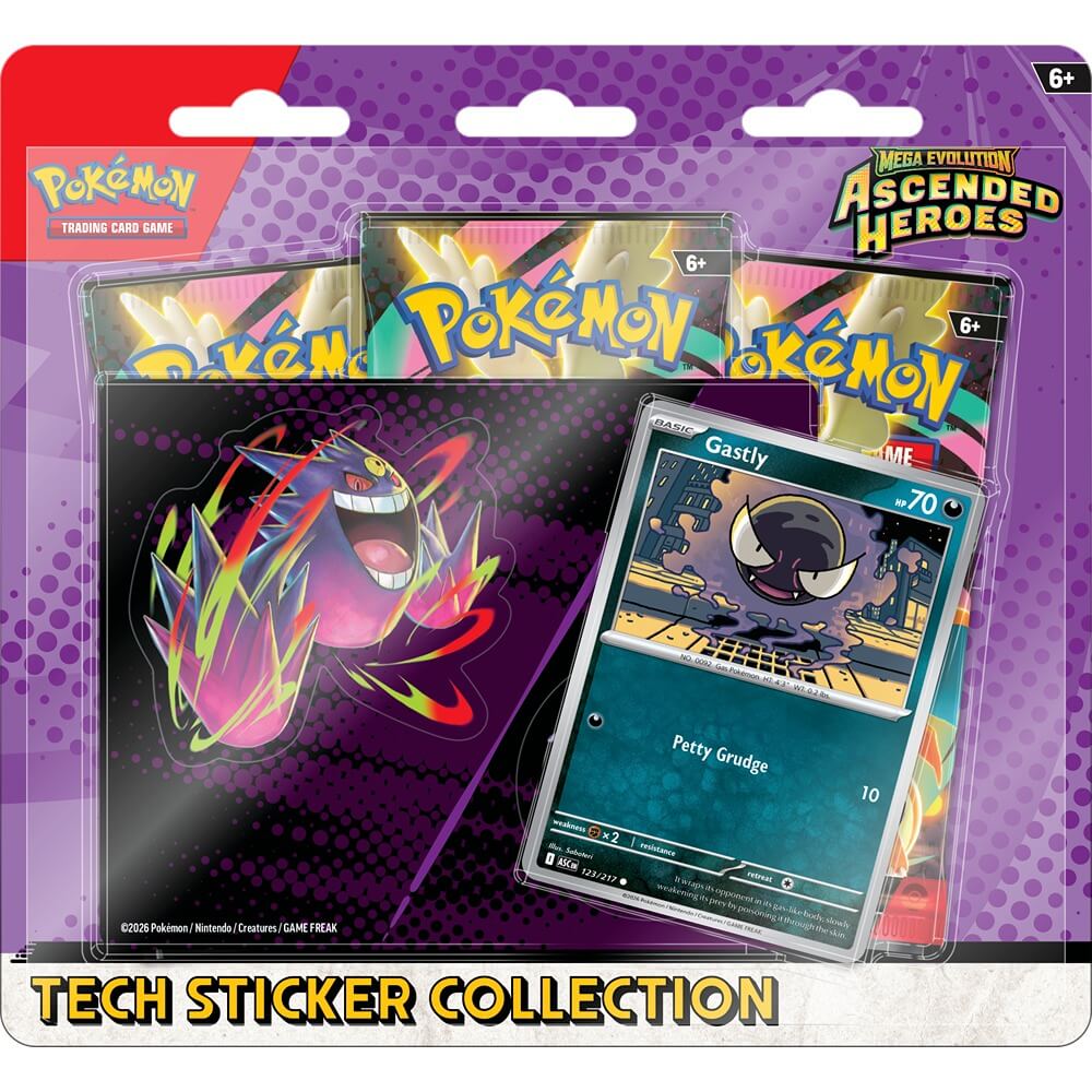 Pokemon TCG: Mega Evolution - Ascended Heroes Tech Sticker Collection (Gastly)