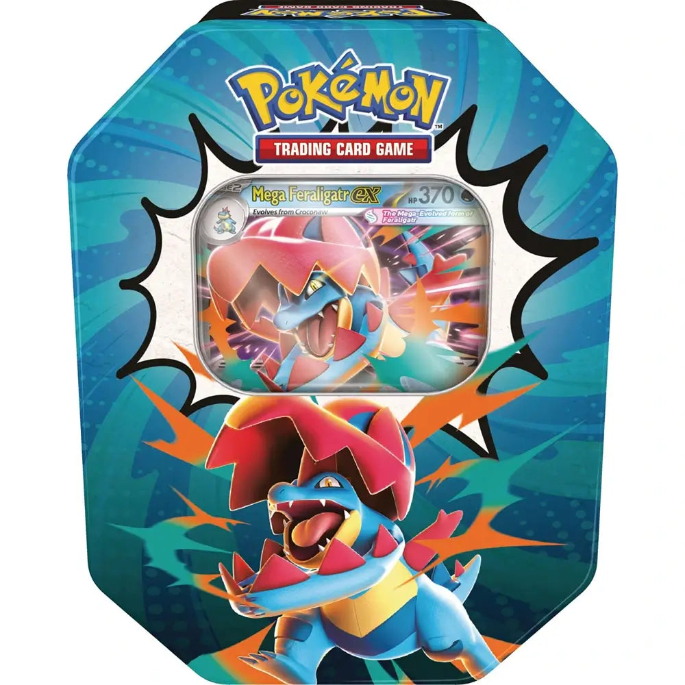 Pokemon TCG: Mega Evolution - Ascended Heroes Tin (Mega Feraligatr ex) (Pre-Order)