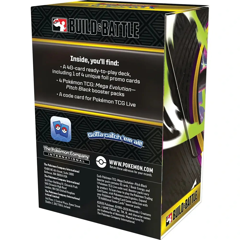 Pokemon TCG: Mega Evolution - Pitch Black Build & Battle Box (Pre-Order)