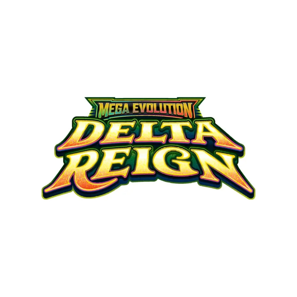 Pokémon TCG Mega Evolution Delta Reign set logo for Sleeved Booster Pack Case (144)