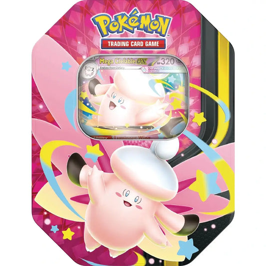 Pokemon TCG: Mega Moonlit Tin - Mega Clefable ex (Pre-Order)