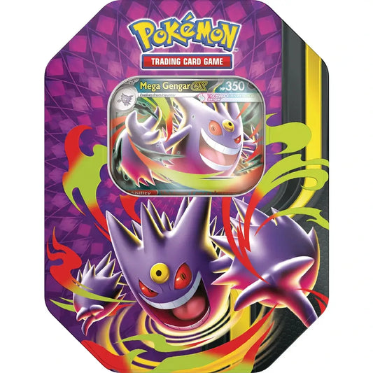 Pokemon TCG: Mega Moonlit Tin - Mega Gengar ex (Pre-Order)