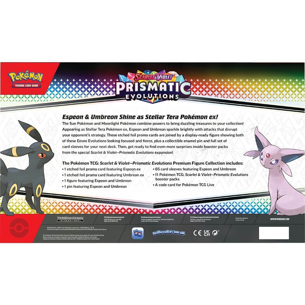 Pokemon TCG: Scarlet & Violet - Prismatic Evolutions Premium Figure Co Booster Boyz Pokemon TCG: Scarlet & Violet - Prismatic Evolutions Premium Figure Co Booster Boyz