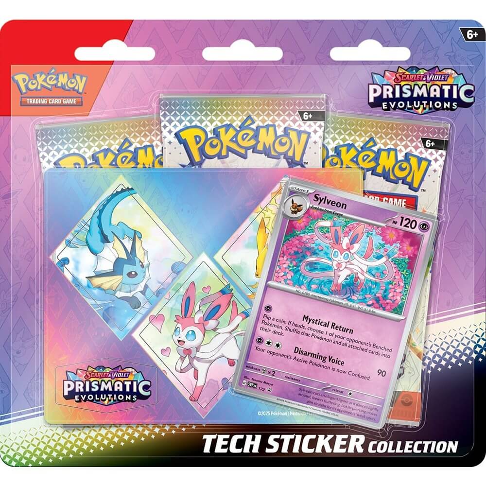 Pokemon TCG: Scarlet & Violet - Prismatic Evolutions Tech Sticker Collection (Pre-Order)